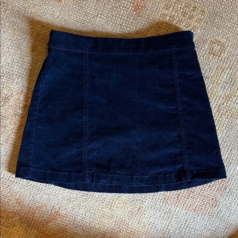 Crewcuts Girls Navy Corduroy skirt